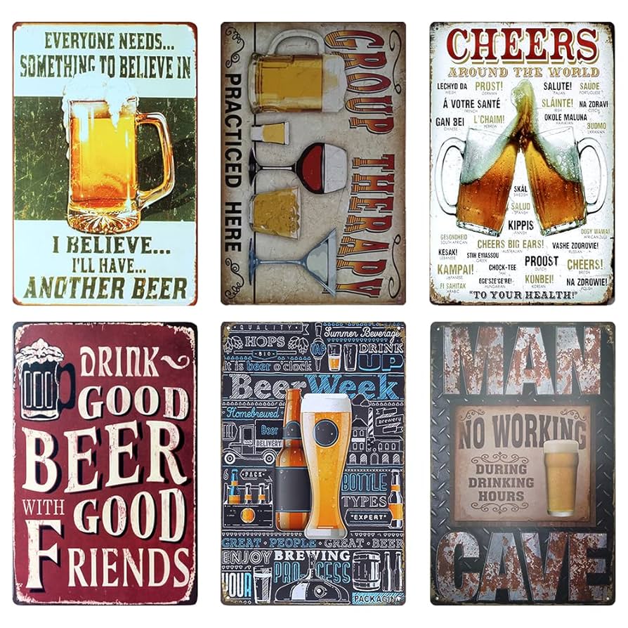 レトロ ブリキ看板(レプリカ) 6枚 (20cm X 30cm) 昭和2 ブリキ看板 昭和 レトロ( たばこ) : スピード発送 ホリック